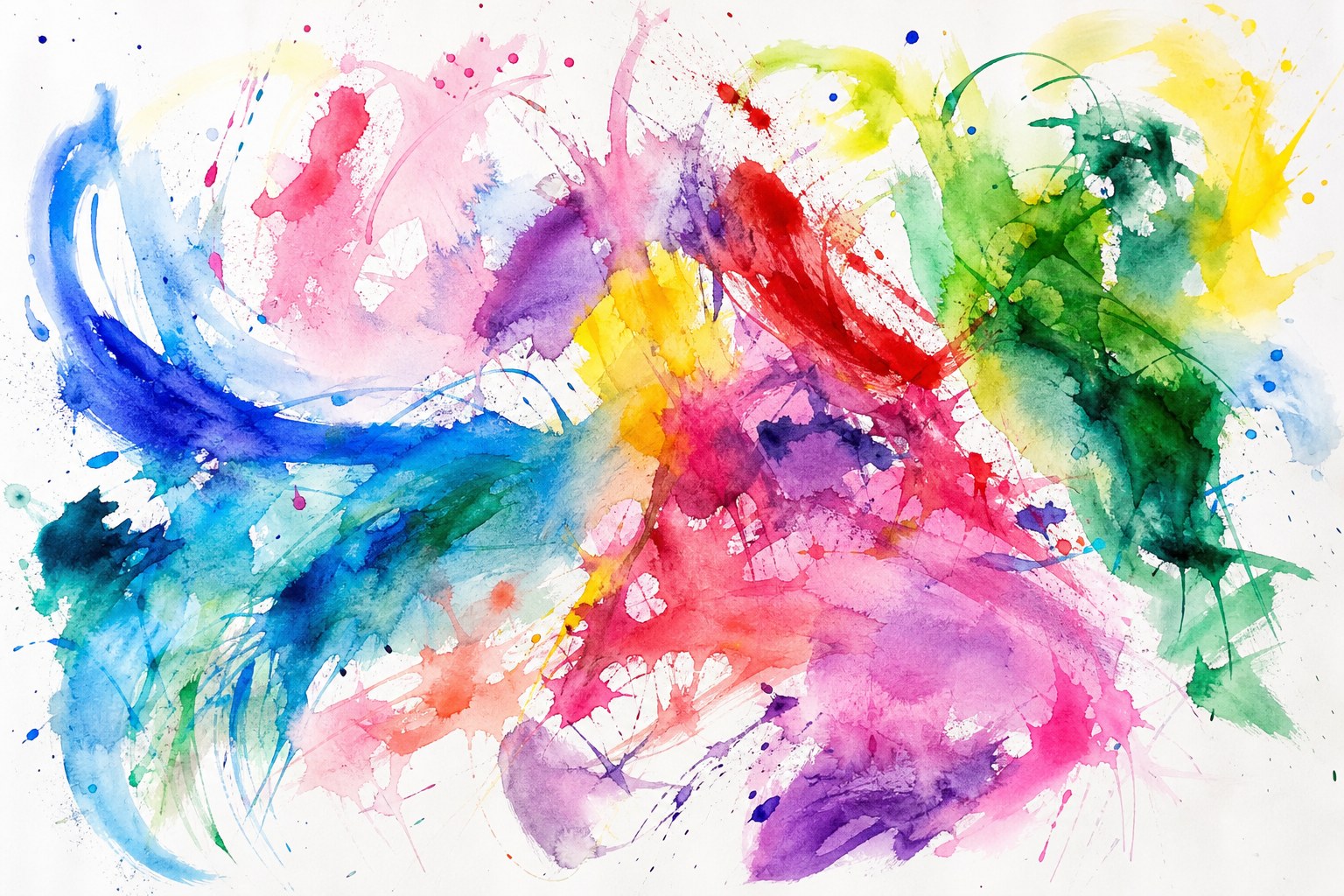 Abstraktes Aquarell – Farben und Bewegung in der Kunsttherapie